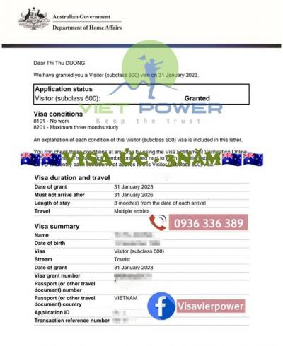 VISA DU LỊCH ÚC TRONG MÙA HÈ NÀY